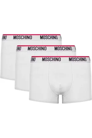 Moschino Ondergoed, Heren, Wit, M, Katoen, Katoenen Stretch Boxershort 3-Pack