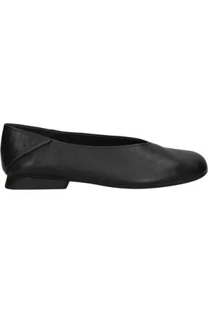 Camper Schoenen, Dames, Zwart, 39 EU, Zwarte Casual Leren Ballerina