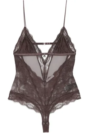 Patrizia Pepe Tops, Dames, Bruin, L, Bruine Top met Haaksluiting