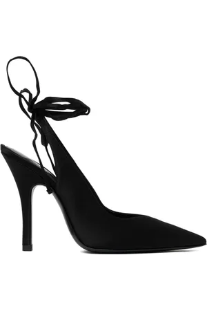 The Attico Schoenen, Dames, Zwart, 36 EU, Zwarte Venus Slingback Stiletto Hak Schoenen