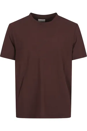 BALLANTYNE Tops, Heren, Bruin, XL, Katoen, Bruine Crewneck T-shirt Korte Mouwen