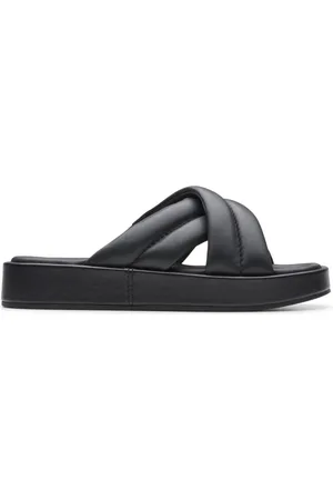 Clarks Schoenen, Dames, Zwart, 39 EU, Zwarte Damesslippers