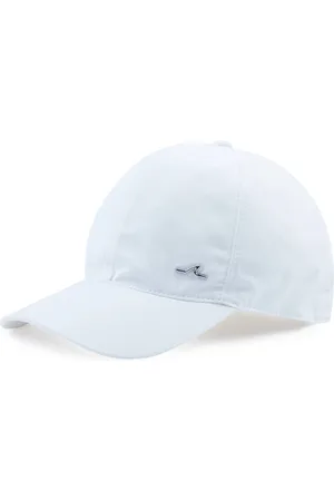Paul & Shark Accessoires, Heren, Wit, M, Katoen, Katoenen baseballpet met haaienvin