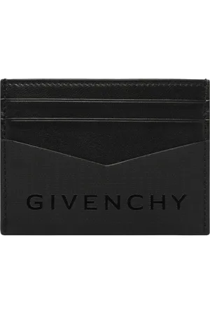 Givenchy Accessoires, Heren, Zwart, ONE Size, Leer, Zwarte Kaarthouder met 4G Motief