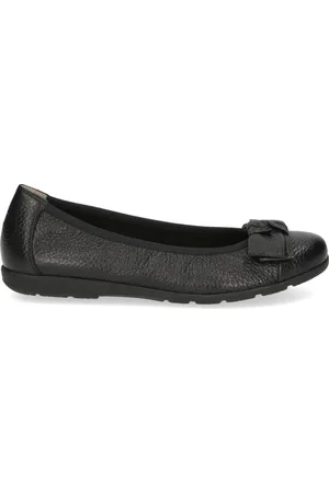 Caprice Schoenen, Dames, Zwart, 39 EU, Zwarte Gesloten Ballerina Schoenen voor Vrouwen