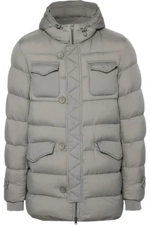HERNO Jassen, Heren, Grijs, S, Grijze Jassen voor Stijlvolle Outfits