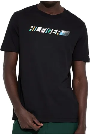 Tommy Hilfiger Tops, Heren, Zwart, 2Xl, Stijlvolle T-shirts en Polos