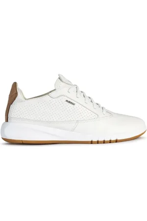 Geox Schoenen, Dames, Wit, 37 EU, Leer, Witte Sneakers voor Vrouwen