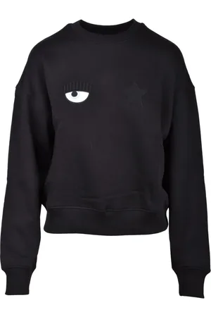 Chiara Ferragni Sweatshirts & Hoodies, Dames, Zwart, S, Katoen, Sweatshirts Hoodies