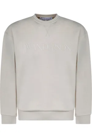 J.W.Anderson Sweatshirts & Hoodies, Heren, , M, Katoen, Logo Geborduurd Sweatshirt