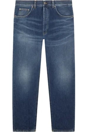 Dondup Jeans, Heren, Blauw, W35, Katoen, Katoenen denim jeans stijlvol model