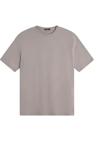 HERNO Tops, Heren, Grijs, XL, Katoen, Luxe Basic T-shirt voor Mannen