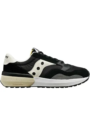 Saucony Schoenen, Heren, Zwart, 46 EU, Leer, Zwarte Leren Jazz NXT Sneakers