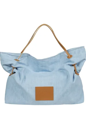 Dondup Tassen, Dames, Blauw, ONE Size, Denim, Casual-chique denim schoudertas