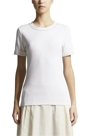 PESERICO SIGN Tops, Dames, , L, Micro-geribbelde stretch jersey T-shirt
