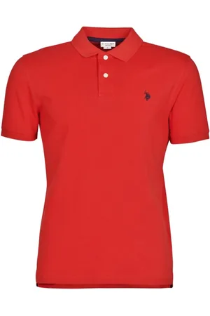 U.S. Polo Assn. Tops, Heren, Rood, L, Katoen, Casual Logo Sport Polo Shirt