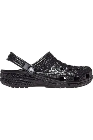 Crocs Schoenen, Dames, Zwart, 37 EU, Metallic Classic Klomp in Zwart