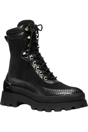 Michael Kors Schoenen, Dames, Zwart, 40 EU, Zwarte Veterschoen Rowan Stijl