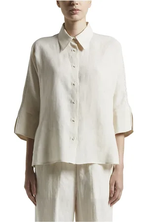 PESERICO SIGN Blouses & Shirts, Dames, , XL, Linnen, Lichte en koele puur linnen shirt