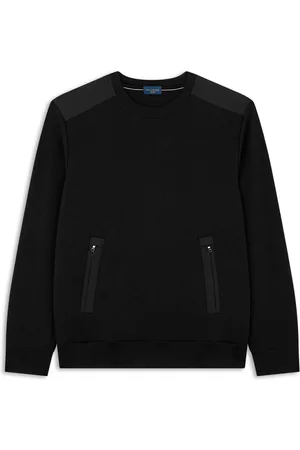 Paul & Shark Sweatshirts & Hoodies, Heren, Zwart, XL, Katoen, Waterdicht Fleece Sweatshirt met Stretch Details