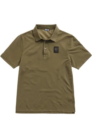 Blauer Tops, Heren, Groen, 2Xl, Katoen, Groen Schild Logo Polo Shirt