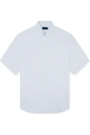 Paul & Shark Overhemden, Heren, Wit, 6Xl, Linnen, Premium Linnen Overhemd met Verfijnde Details