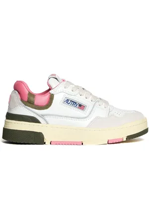 Autry Schoenen, Dames, Wit, 39 EU, Witte/Geranium Damessneakers