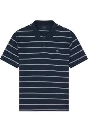 Paul & Shark Tops, Heren, Blauw, 2Xl, Katoen, Piqué Katoenen Polo Shirt