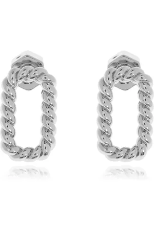 AllSaints Accessoires, Dames, Grijs, ONE Size, Messing Oorbellen
