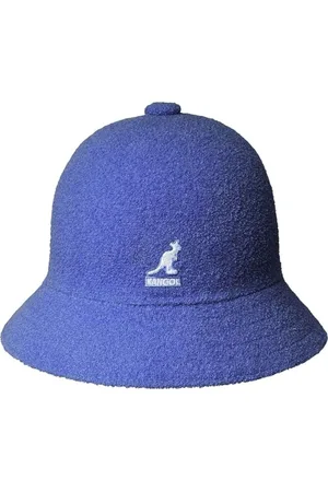 Kangol Accessoires, Dames, Blauw, XL, Blauwe Casual Vissershoed