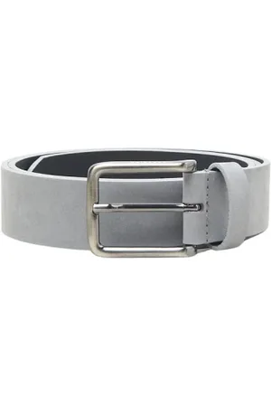 PESERICO SIGN Accessoires, Heren, Grijs, 90 CM, Echt nubuckleren riem