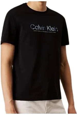 Calvin Klein Tops, Heren, Zwart, L, Zwarte T-shirts en Polos