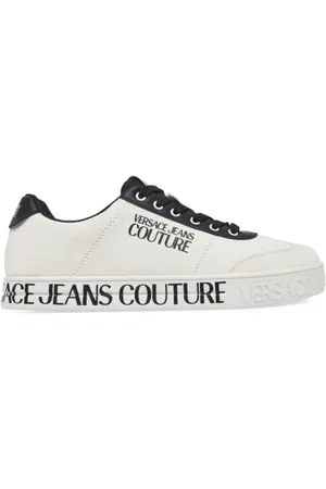 VERSACE Schoenen, Heren, Wit, 41 EU, Leer, Witte Court Sneakers