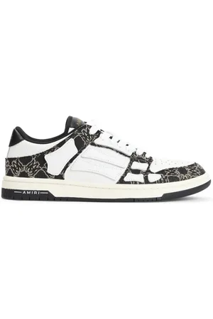 AMIRI Schoenen, Heren, Veelkleurig, 44 EU, Leer, Zwarte Leren Sneakers