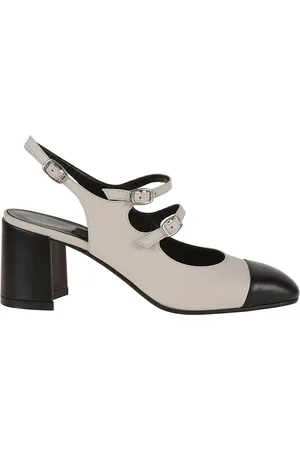Carel Schoenen, Dames, Grijs, 36 EU, Leer, Nude Leren Mary Jane Pumps