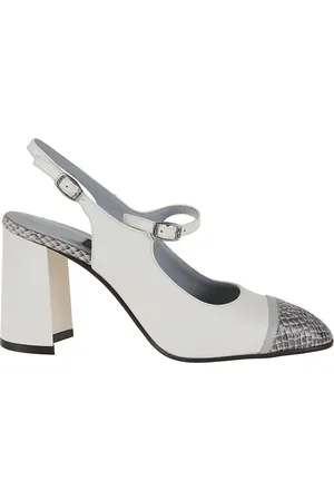 Carel Schoenen, Dames, , 39 EU, Leer, Witte Pumps met Speels Teenontwerp
