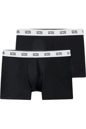 GCDS Ondergoed, Heren, Zwart, L, Katoen, Essentials Boxer Briefs 2-Pack