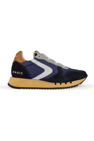 Valsport 1920 Schoenen, Heren, Blauw, 40 EU, Katoen, Handgemaakte Blauwe Sneakers Italiaans Gemaakt