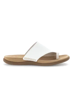 Gabor Schoenen, Dames, Wit, 40 EU, Witte korrelige leren muilezels