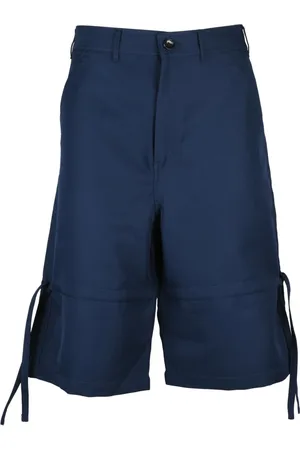 Comme des Garçons Korte broeken, Heren, Blauw, L, Polyester, Bermuda