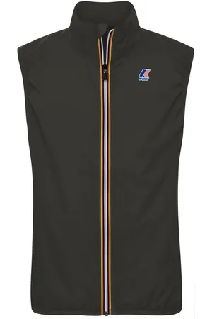 K-Way Jassen, Heren, Zwart, L, Nylon, Lichtgewicht Waterdichte Vest Rouland Zwart