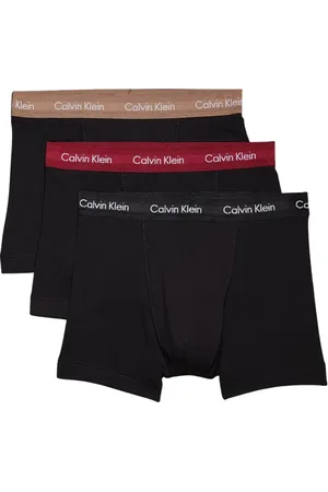 Calvin Klein Ondergoed, Heren, Zwart, M, Katoen, Zwarte Boxershorts 3-Pack met Logotailleband