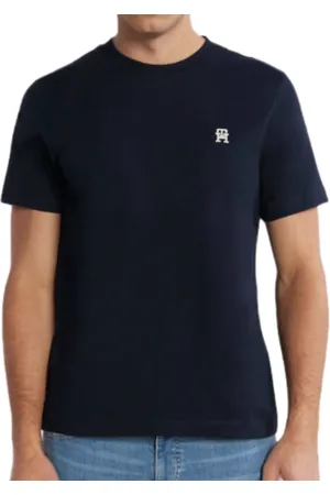 Tommy Hilfiger Tops, Heren, Blauw, 2Xl, Stijlvolle T-shirts en Polos