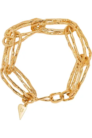 FORTE FORTE Accessoires, Dames, Geel, ONE Size, Beeldhouwwerk Armband 1008 ORO