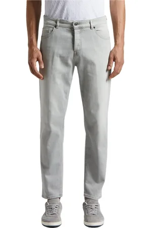 PESERICO SIGN Jeans, Heren, Grijs, XL, Katoen, Lichtgewicht stretch katoen 5-pocket denim