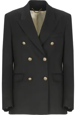 Golden Goose Jassen, Dames, Zwart, M, Zwarte double-breasted blazer voor vrouwen