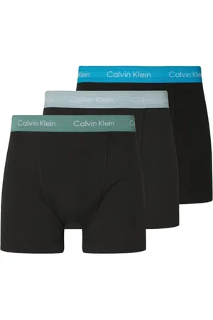 Calvin Klein Ondergoed, Heren, Zwart, XL, Katoen, Zwarte Boxershorts 3-Pack Multikleur Tailleband