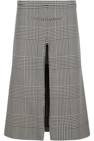 Courrèges Rokken, Dames, Bruin, S, Rok met Prince of Wales-ruit met rits