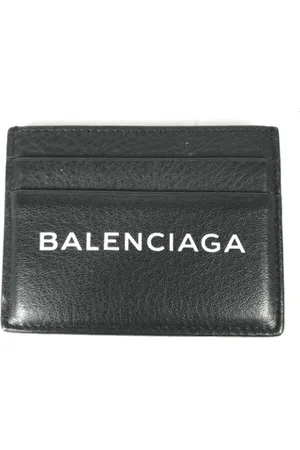 Balenciaga Pre-owned, Dames, Zwart, ONE Size, Leer, Tweedehands leren portemonnees