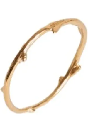 MALABABA Accessoires, Dames, Geel, 51 MM, Bos-geïnspireerde Zilveren en Gouden Ring